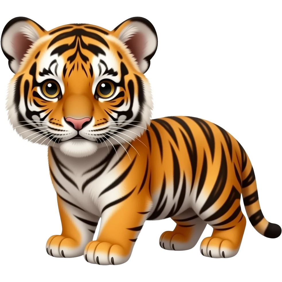 Small Baby tiger emoji (full body) emoji