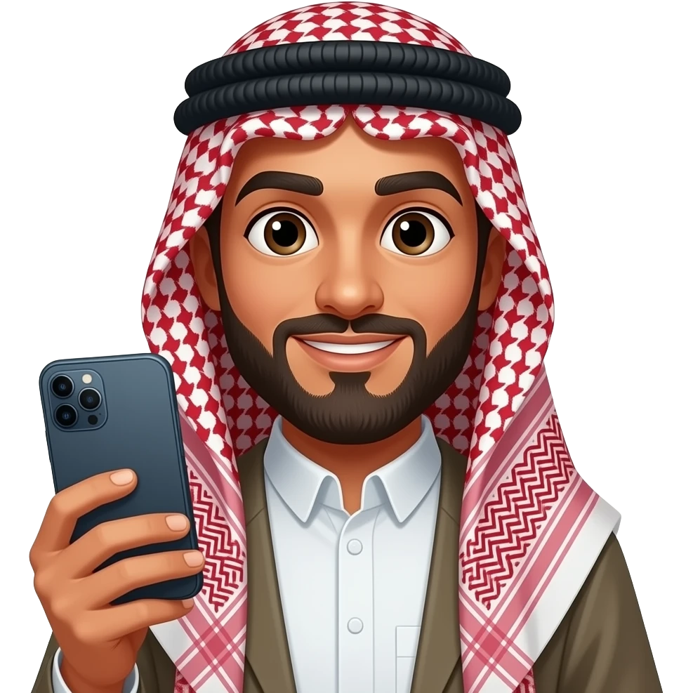 egyptian with phone emoji