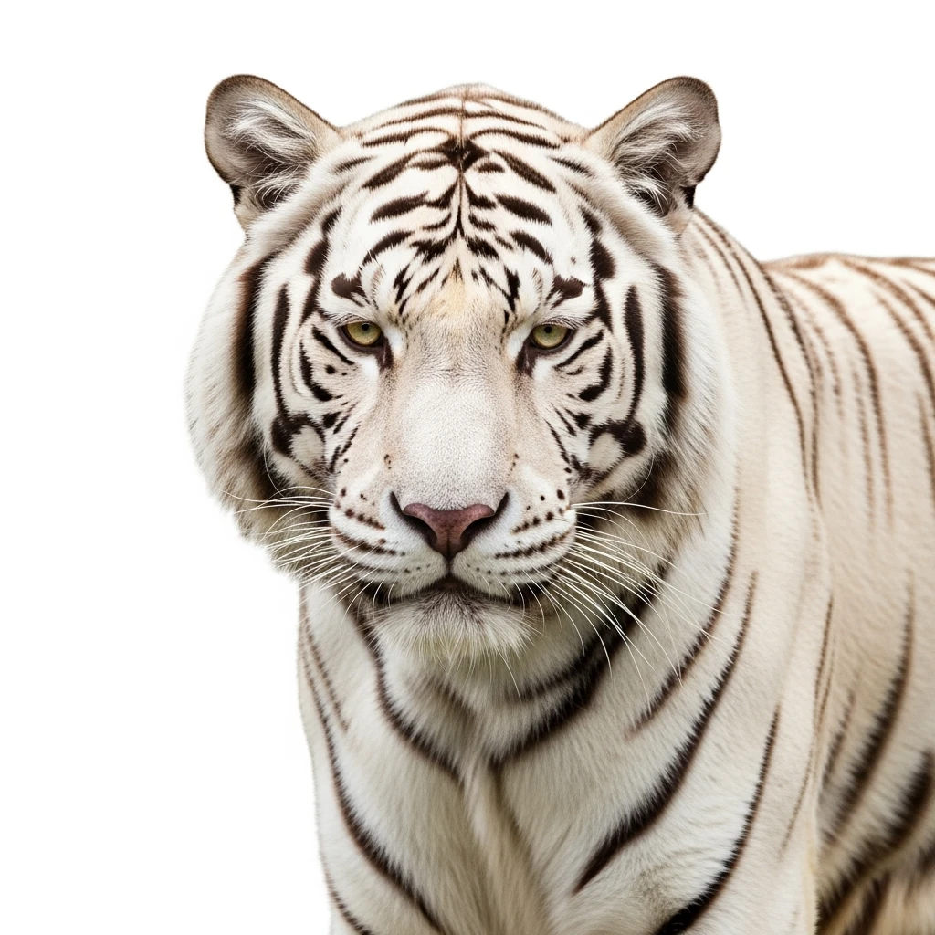 Tiger white background emoji