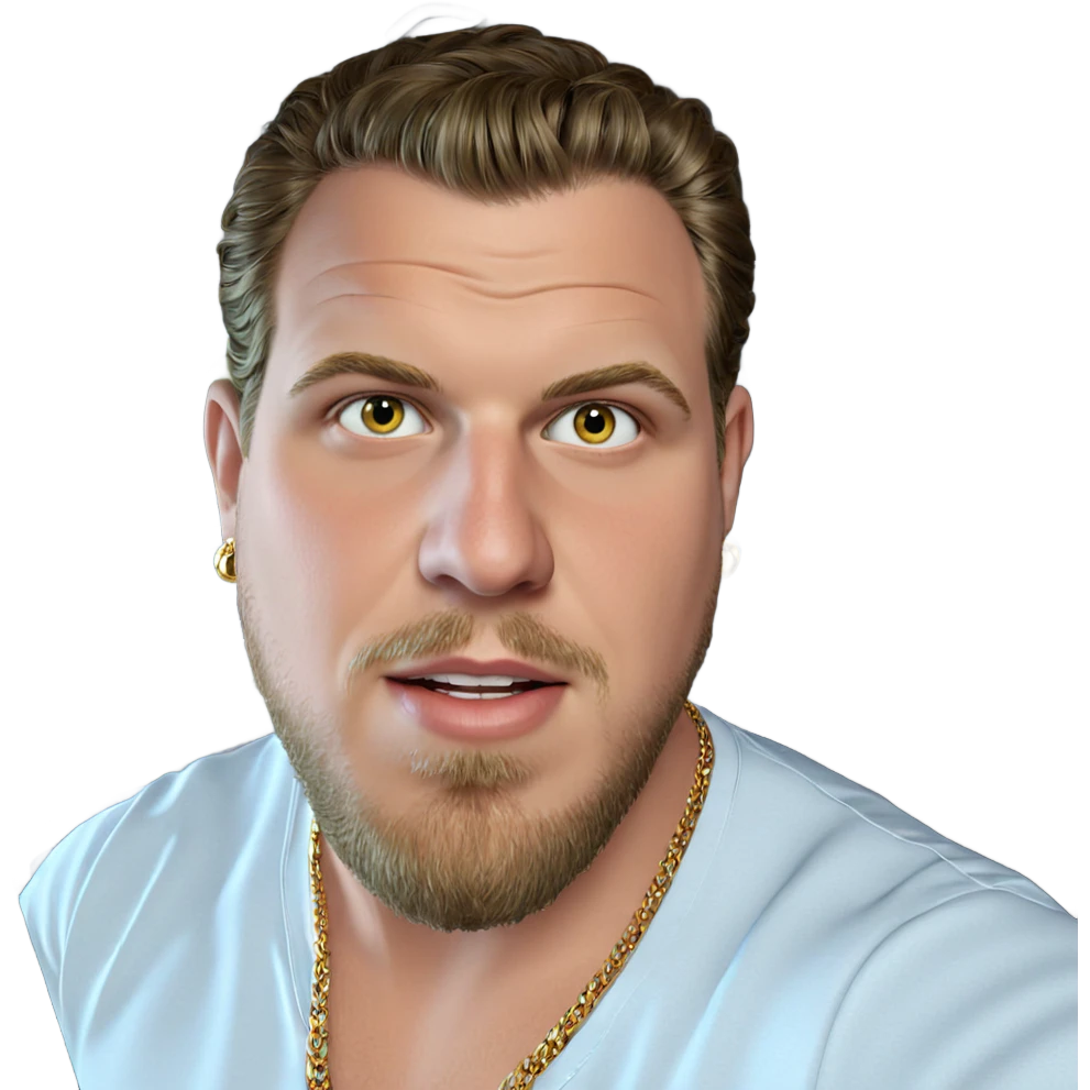 male portrait with jewelry emoji