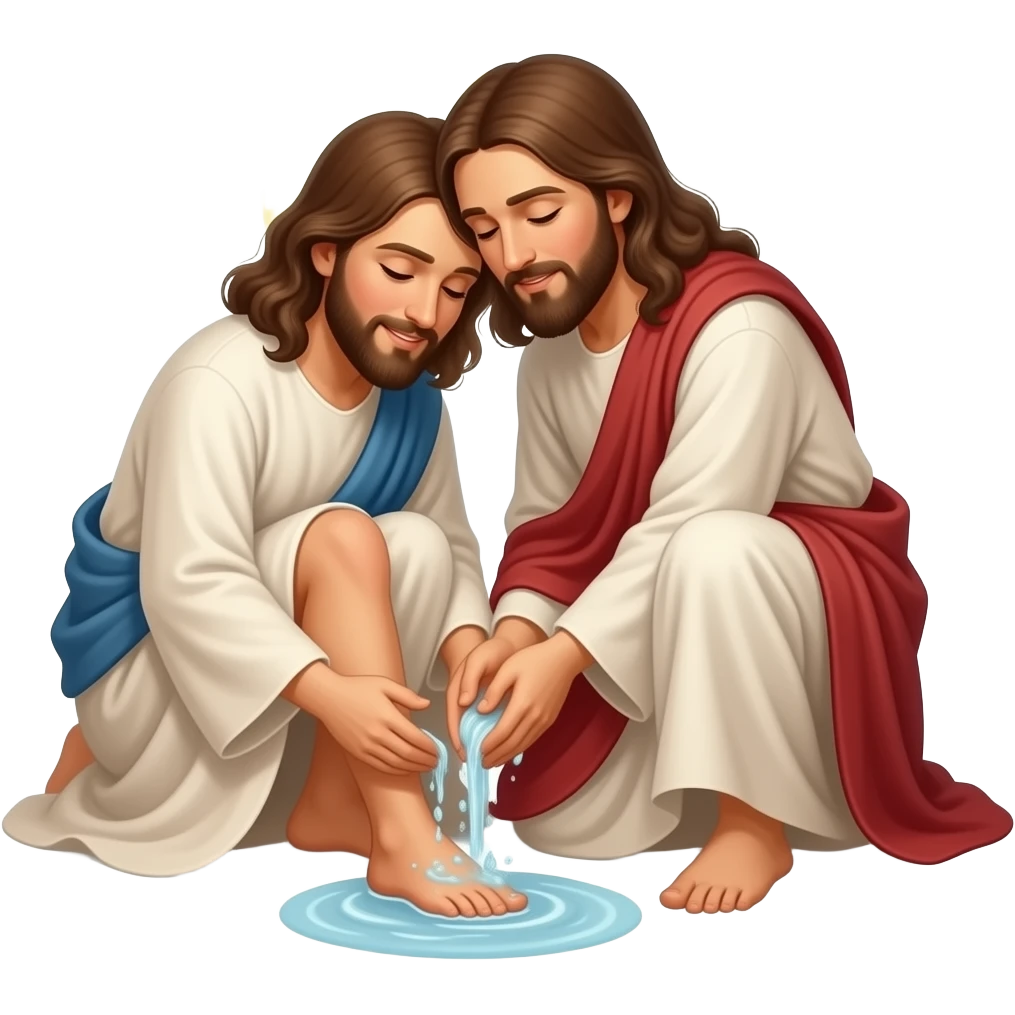 washing feet jesus emoji