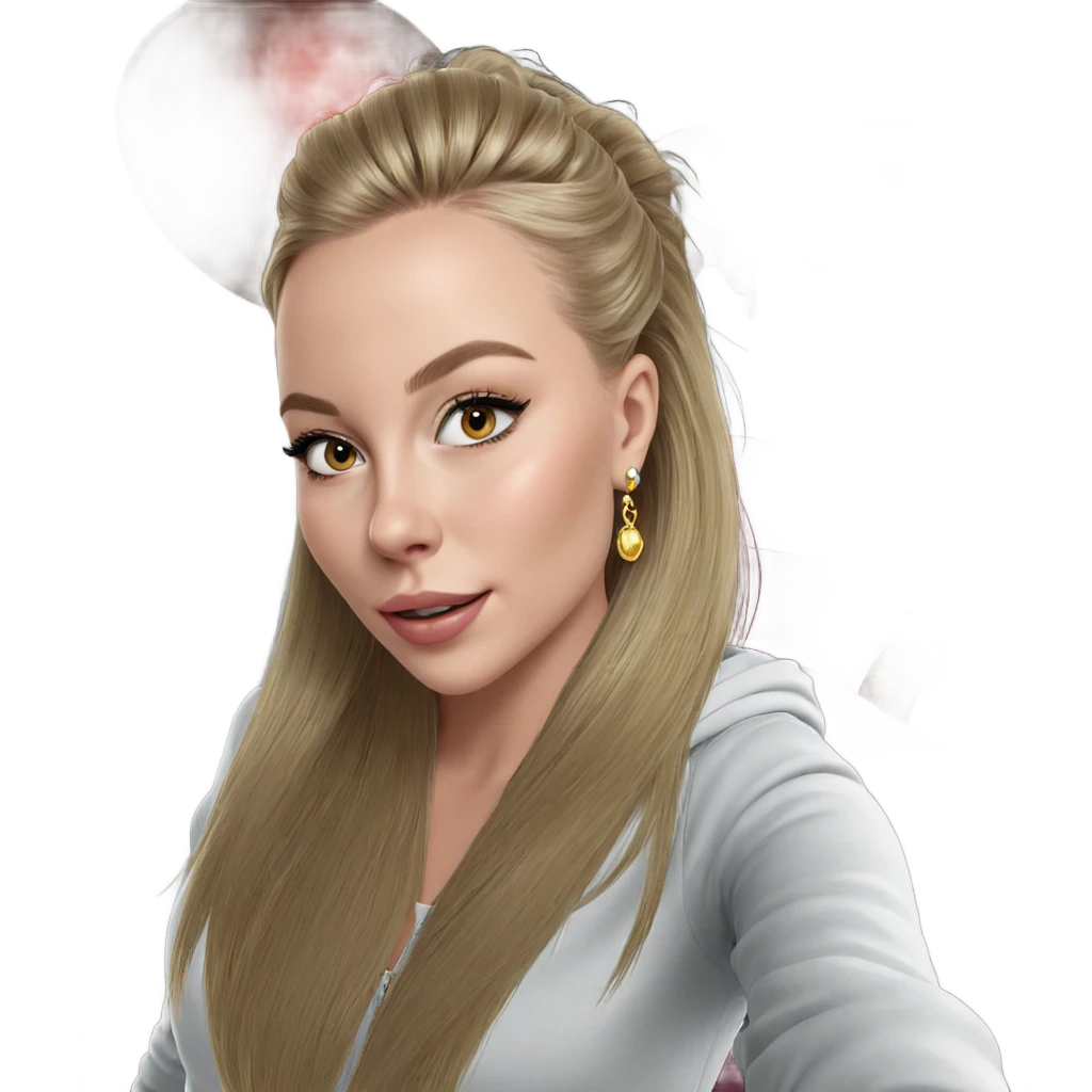 blonde girl with jewelry emoji