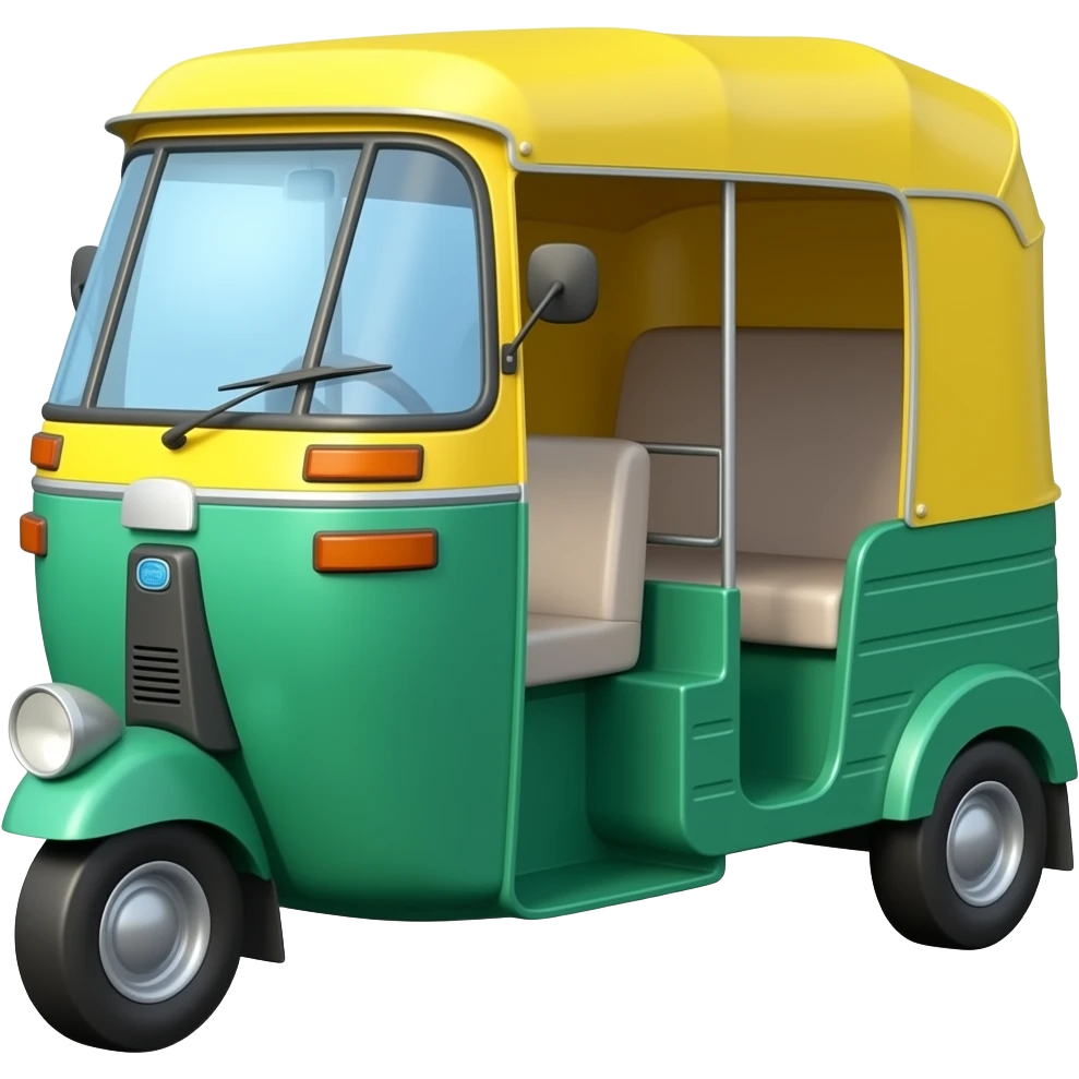 Cute and pookie auto rickshaw emoji