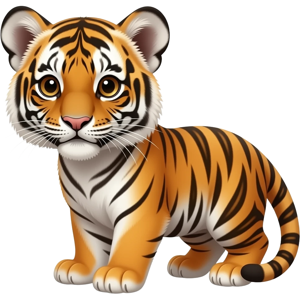 Small Baby tiger emoji (full body) emoji