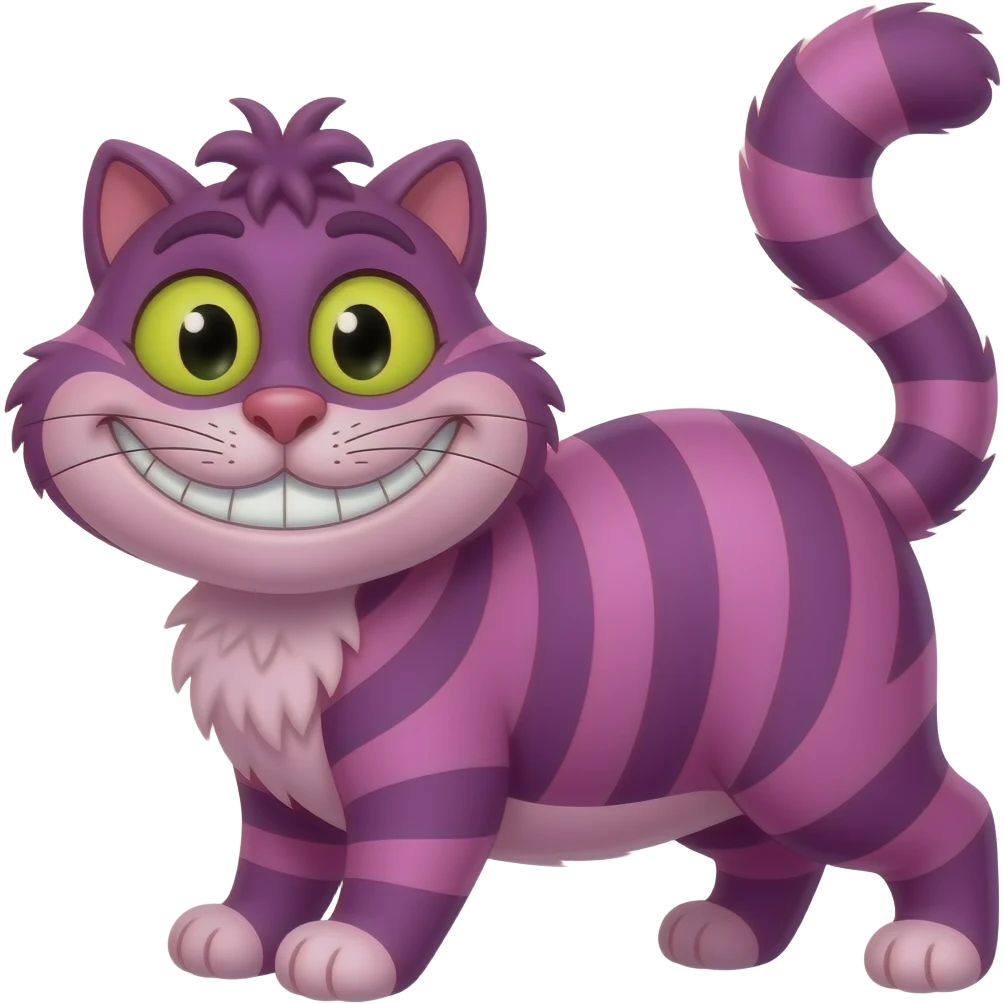 Alice in Wonderland cat emoji