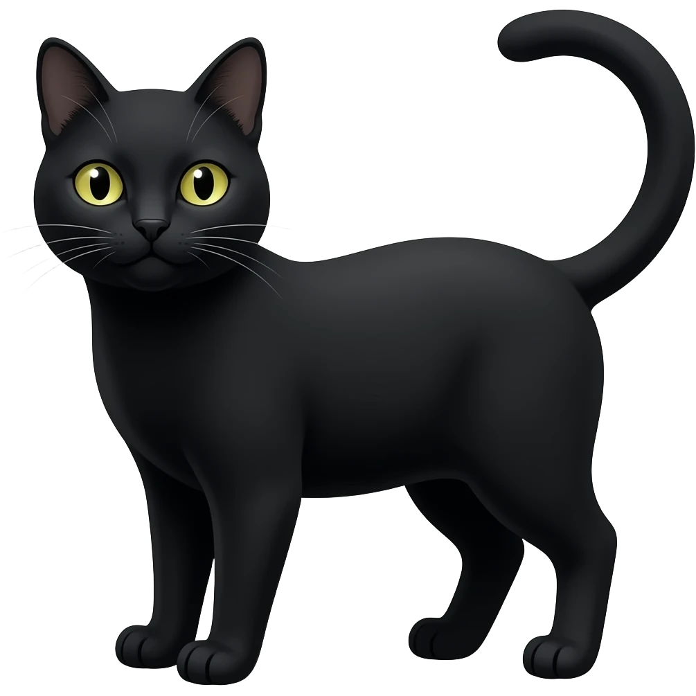 Blak cat emoji