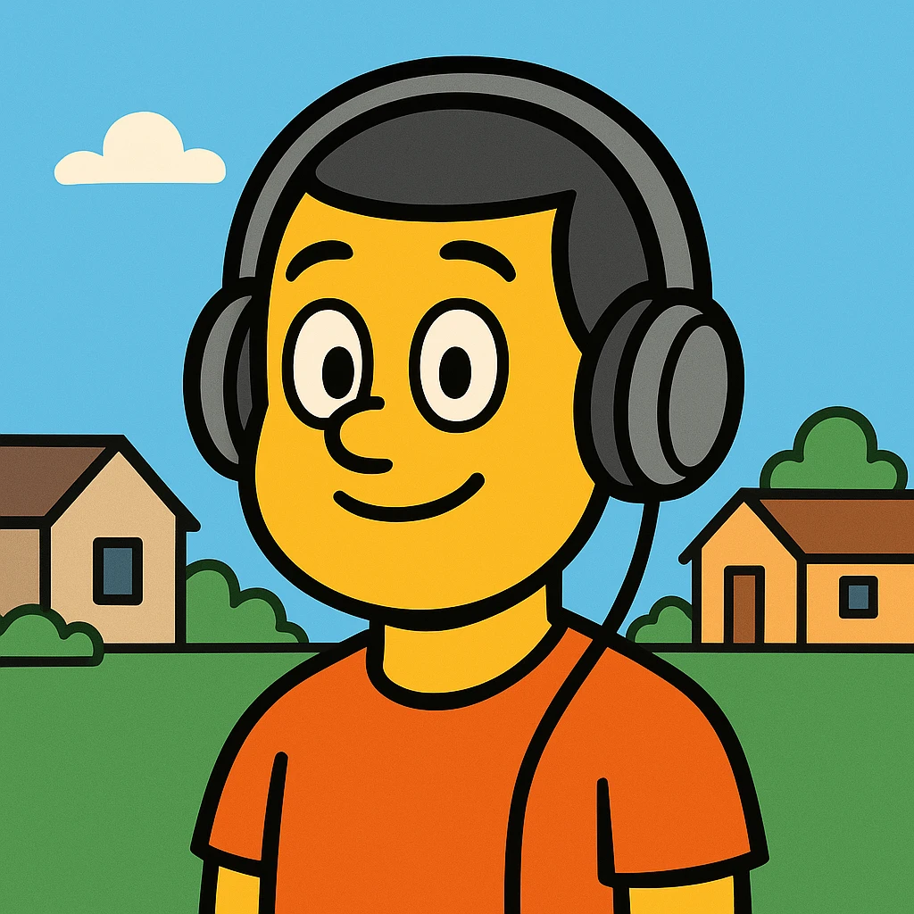 A guy with headphones emoji