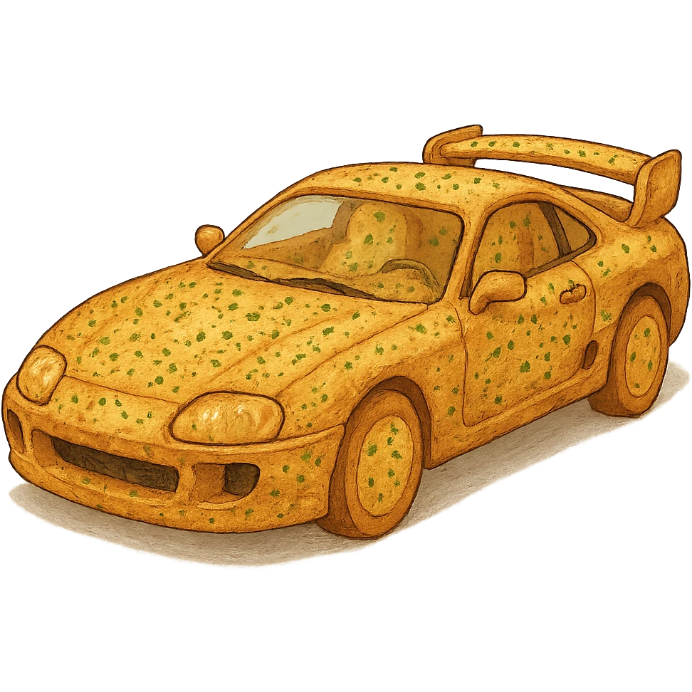 A supra, except it’s garlic bread  emoji