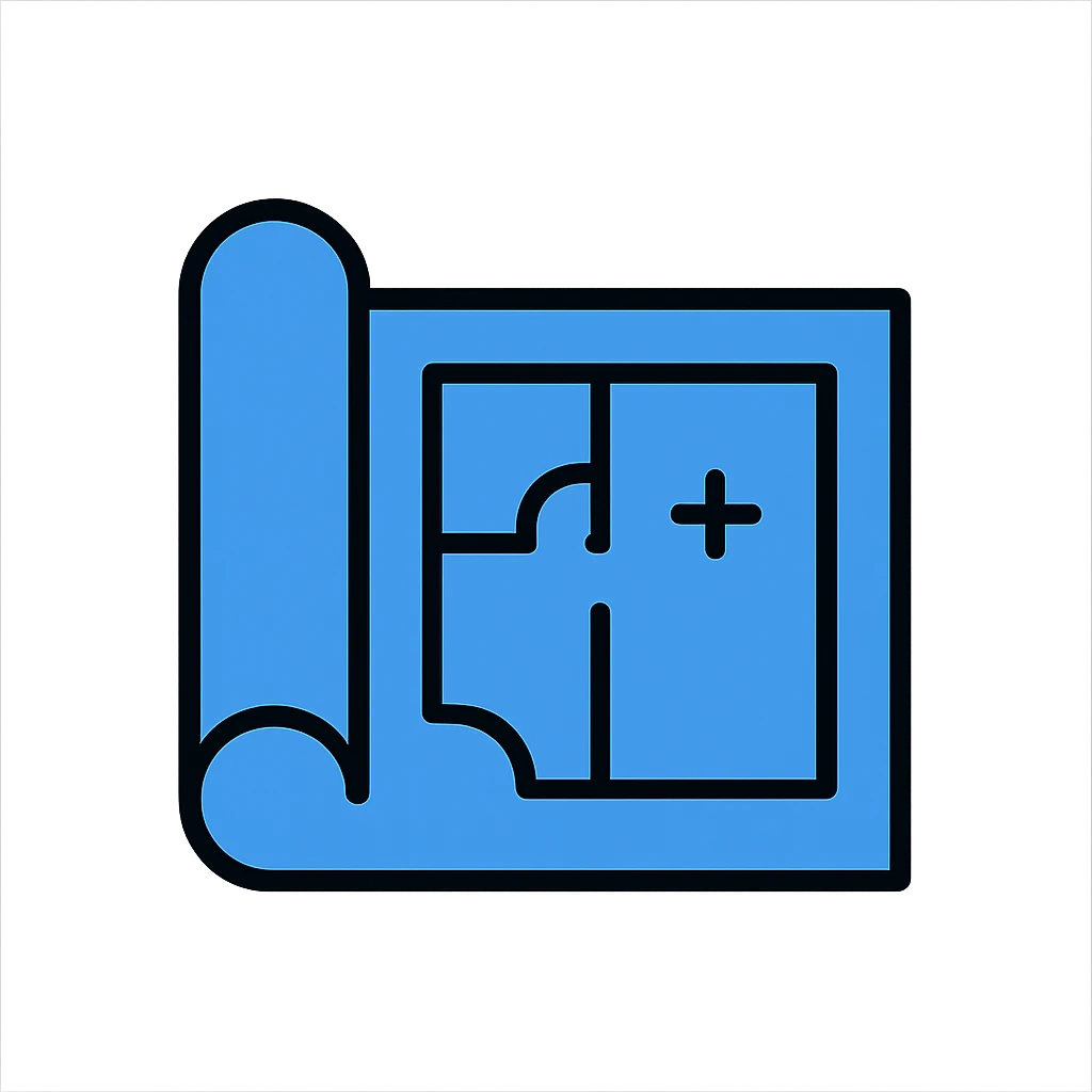 blue print simple emoji