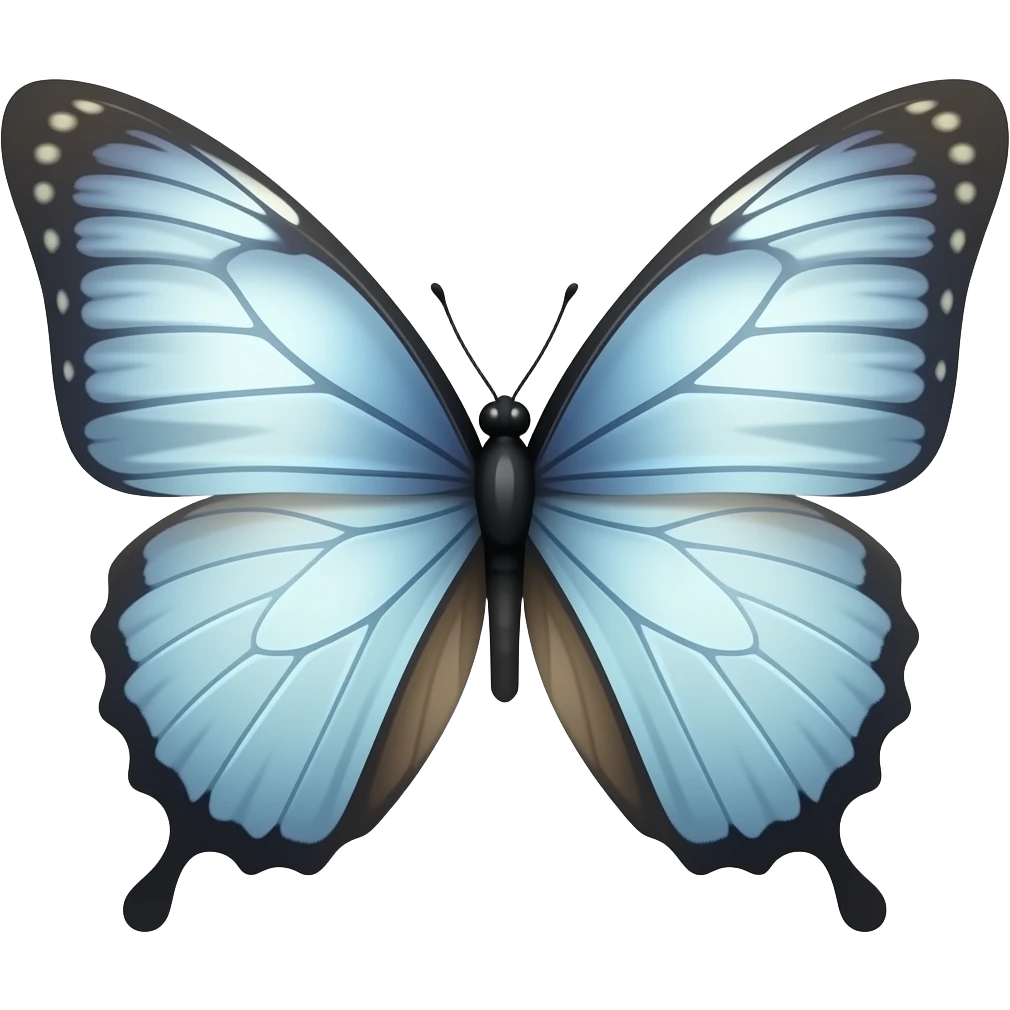 transparent butterfly wings emoji