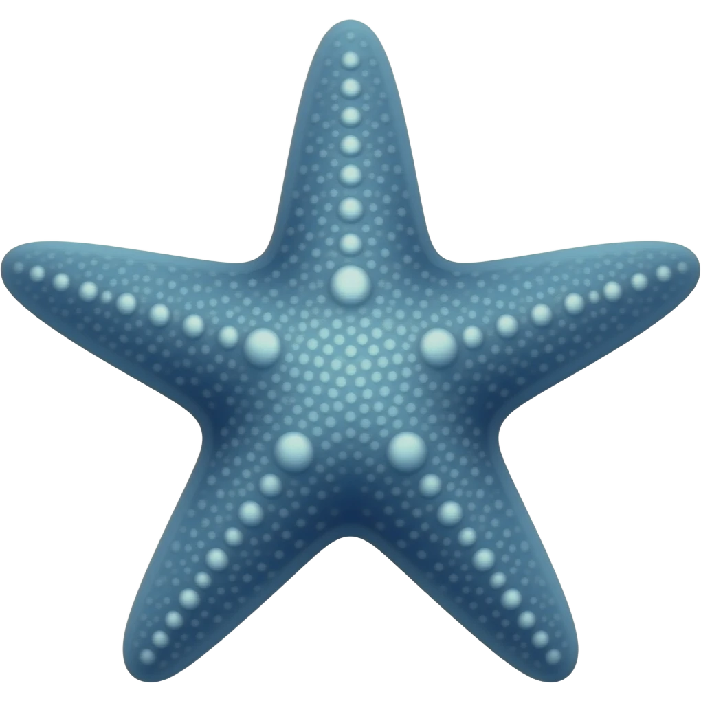 star fish in blue color emoji