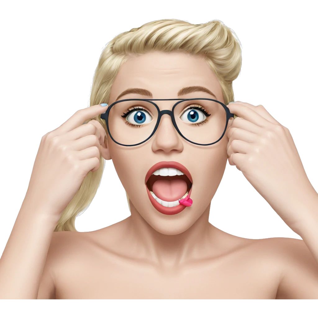 blonde girl with blue eyes emoji