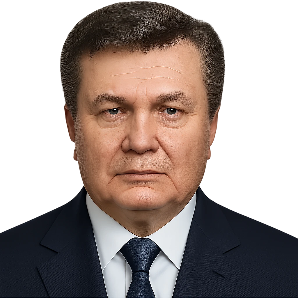 Make the face much more realistic and closely resemble Viktor Yanukovych, while keeping the iPhone emoji style, with no background. Preserve the distinctive features and colors of the iPhone emoji style but enhance realism and likeness to Viktor Yanukovych. emoji