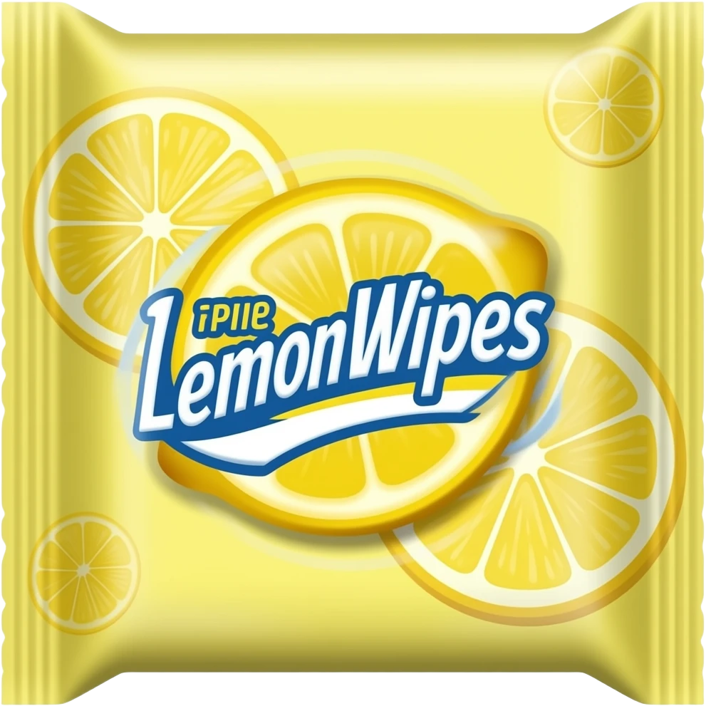 YELLOW LEMONWIPES PACKAGING emoji