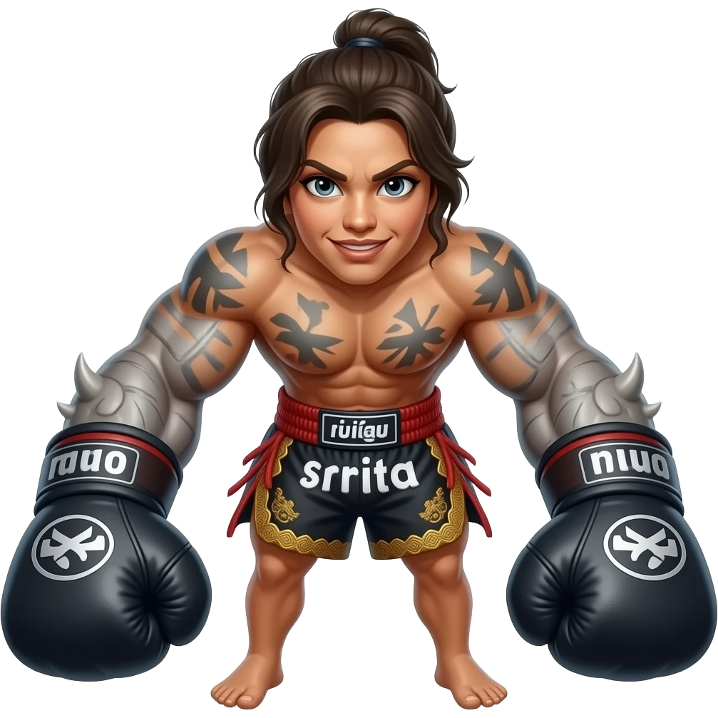 Sexy female, Muay thai monster emoji