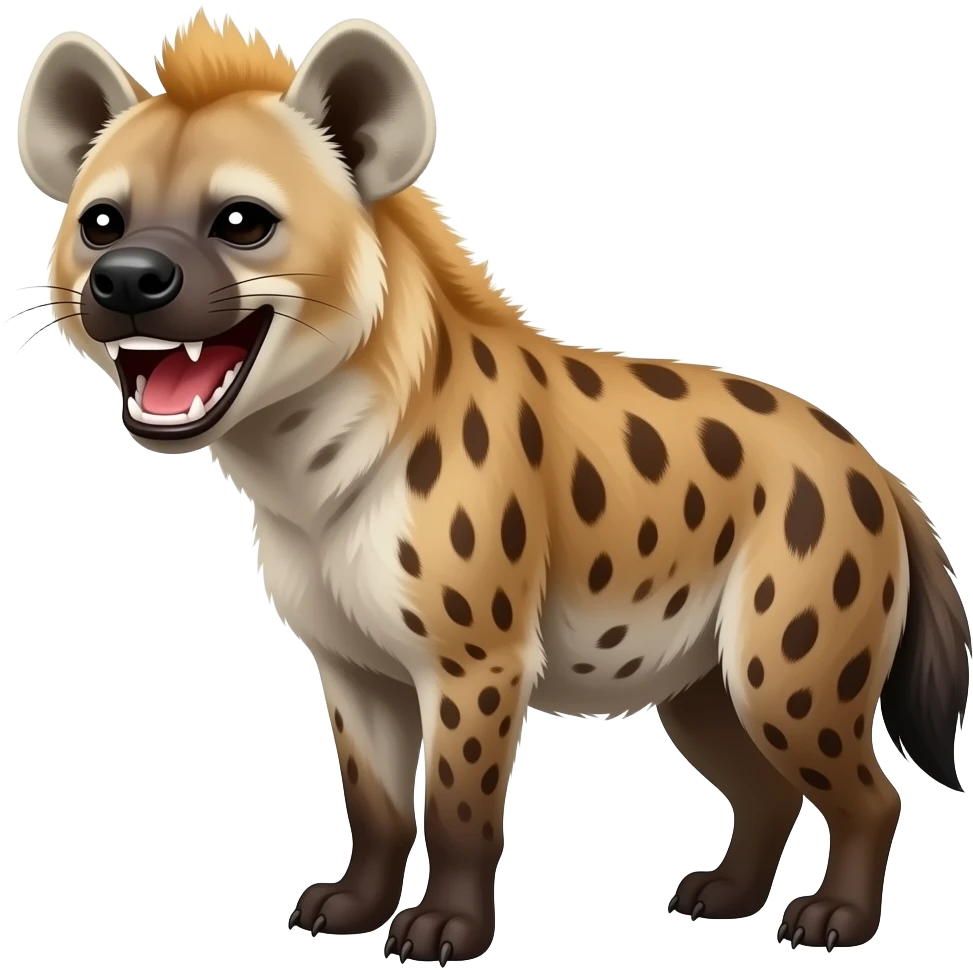 Hyena laughing emoji