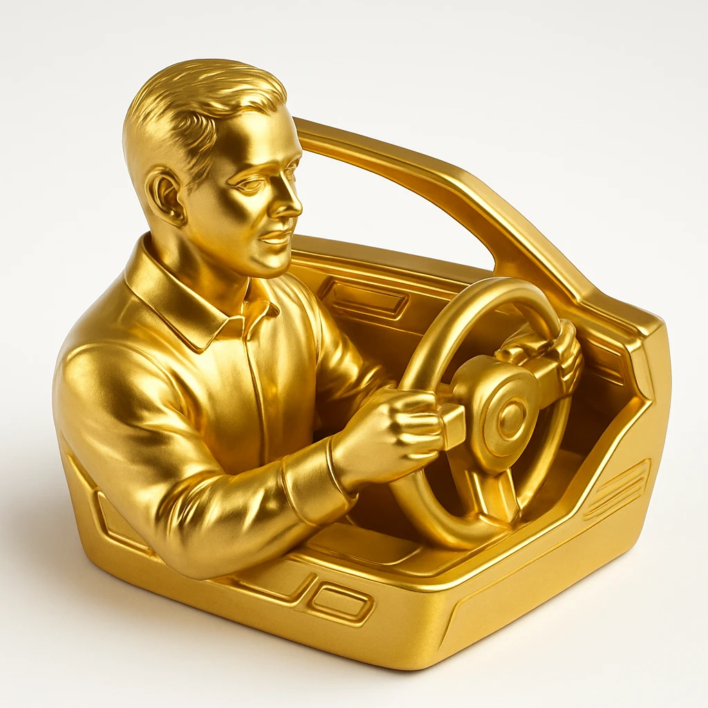 person driving a car emoji