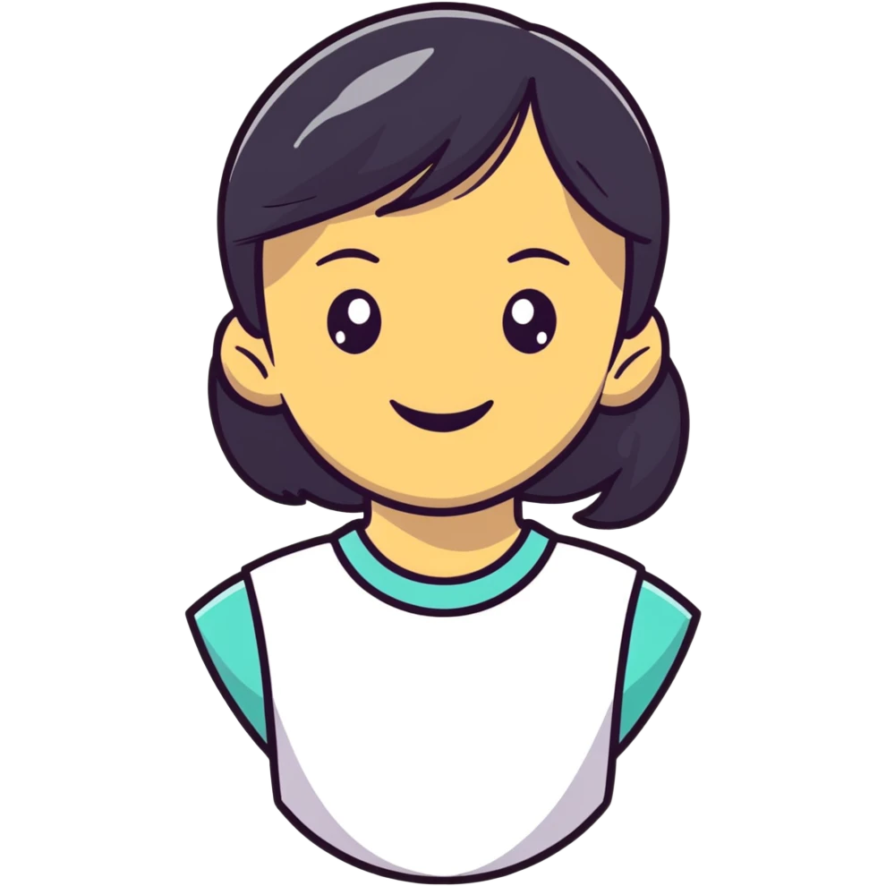 smiling girl emoji