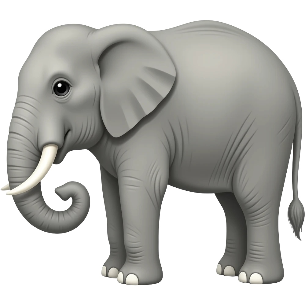 elephant single tooth emoji