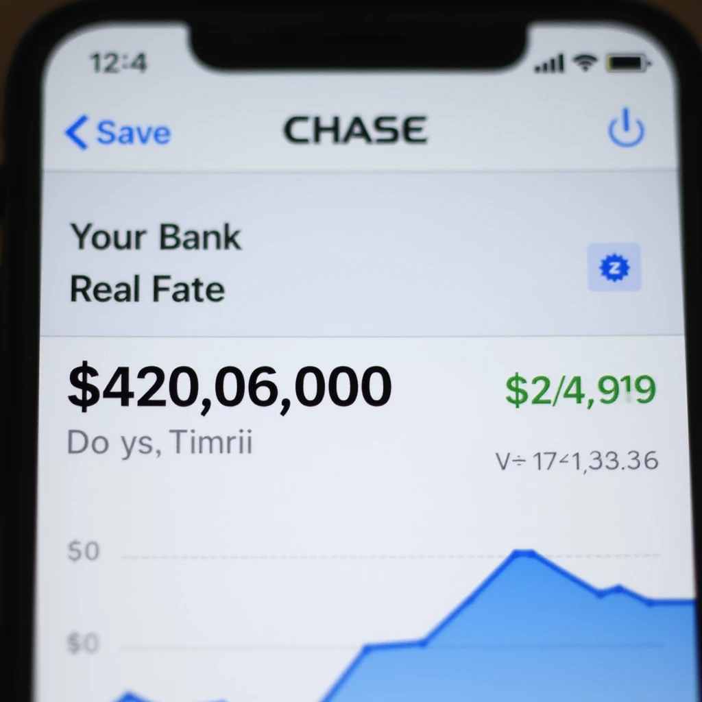 a iphone screen shot showing a chase bank balance of negative $420,069,000 emoji