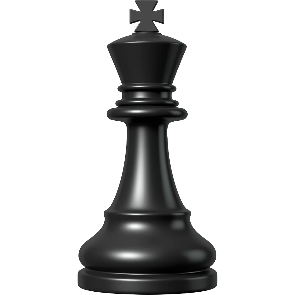 Black chess piece queen emoji