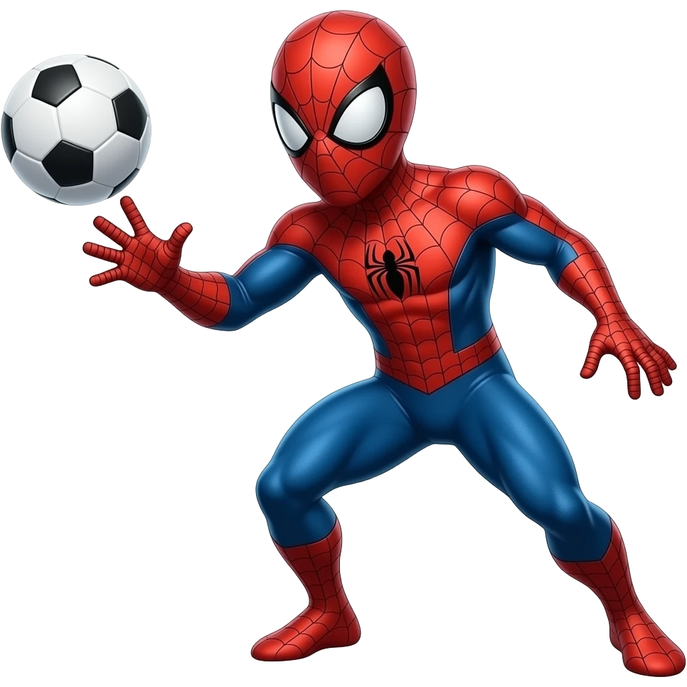 spidey man play with ball emoji