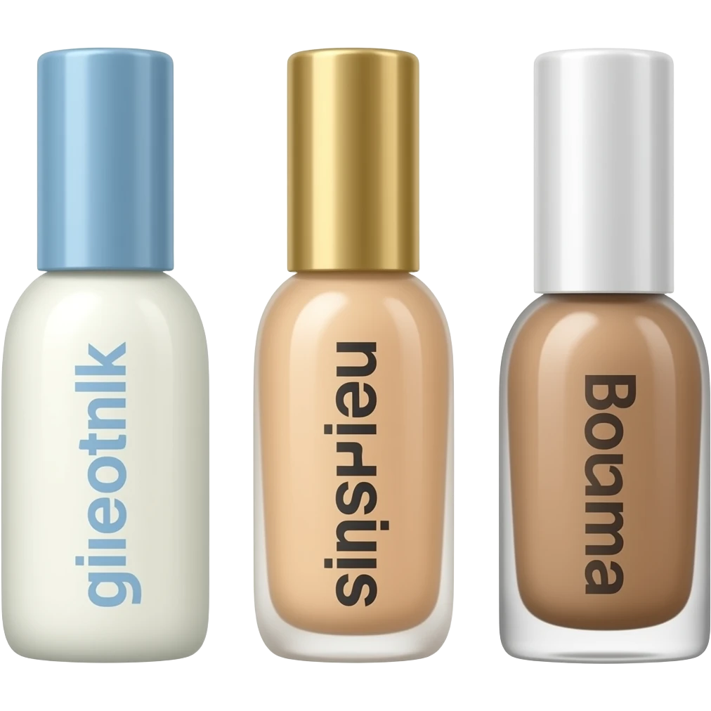 Real Sophora makeup products like milk and gimsou and boma emoji