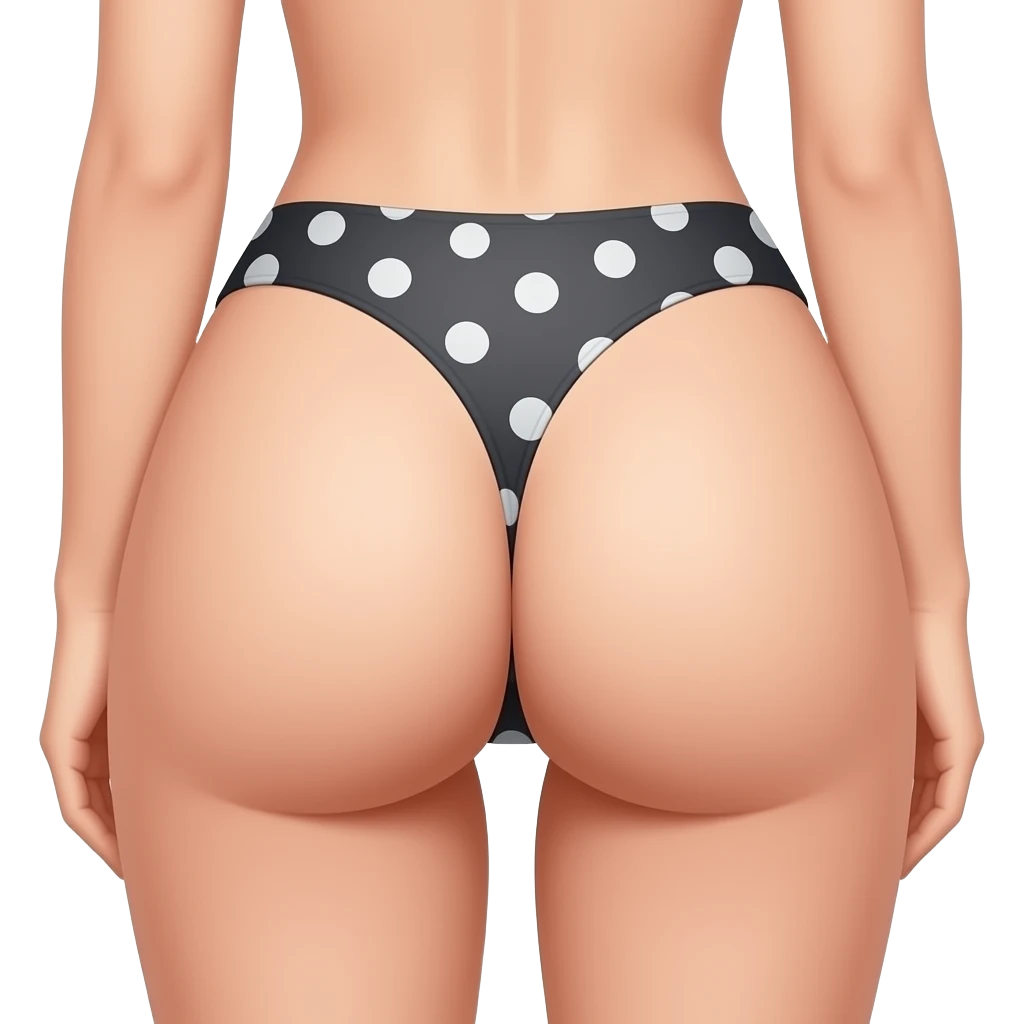 Woman with nude anal hole emoji