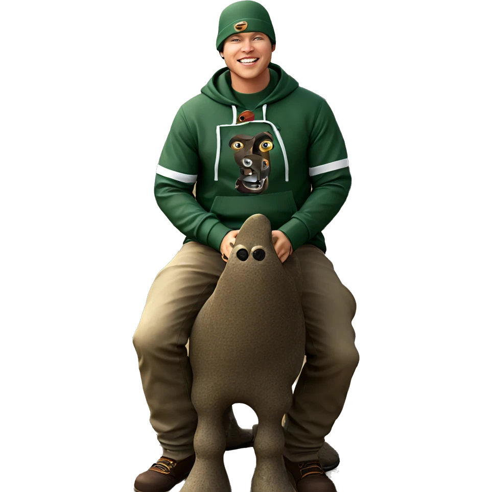 smiling boy in outdoor hat emoji