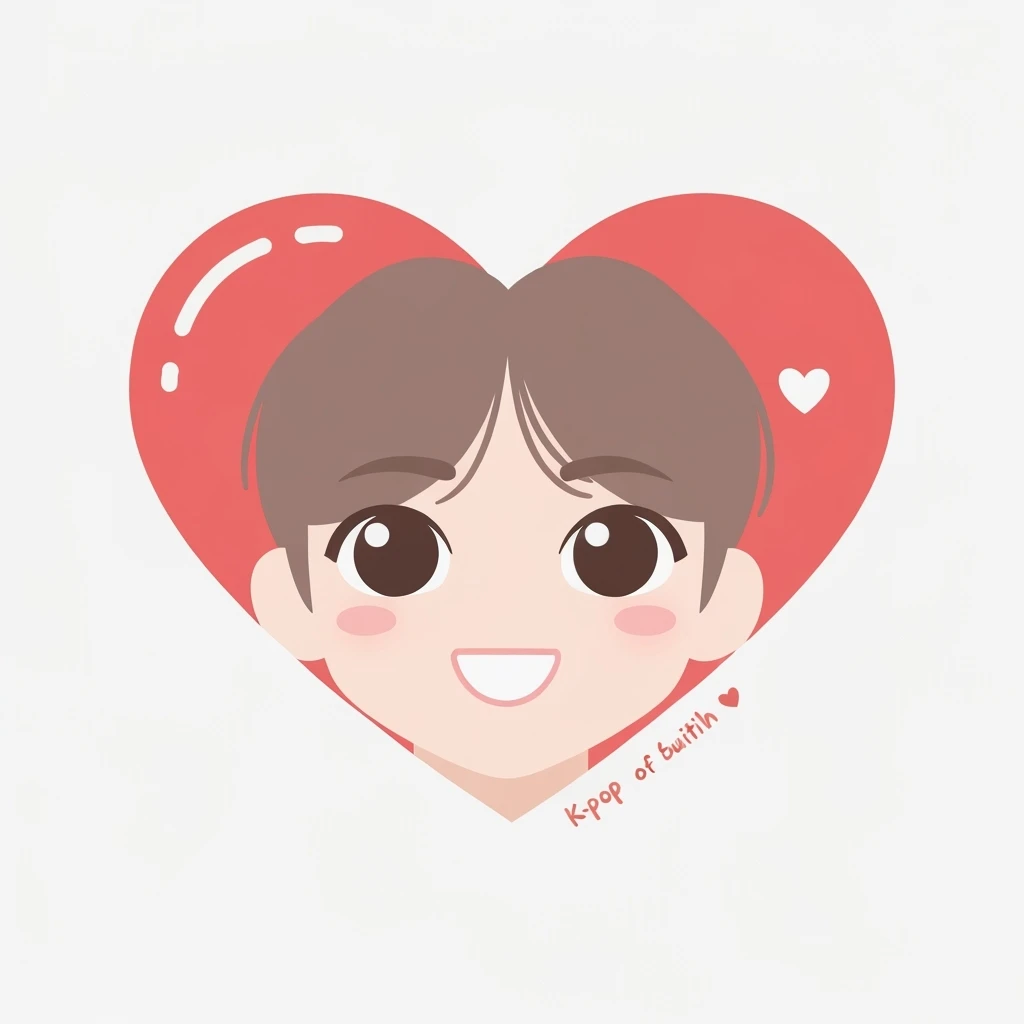 kpop heart, cute, expressive, minimal emoji