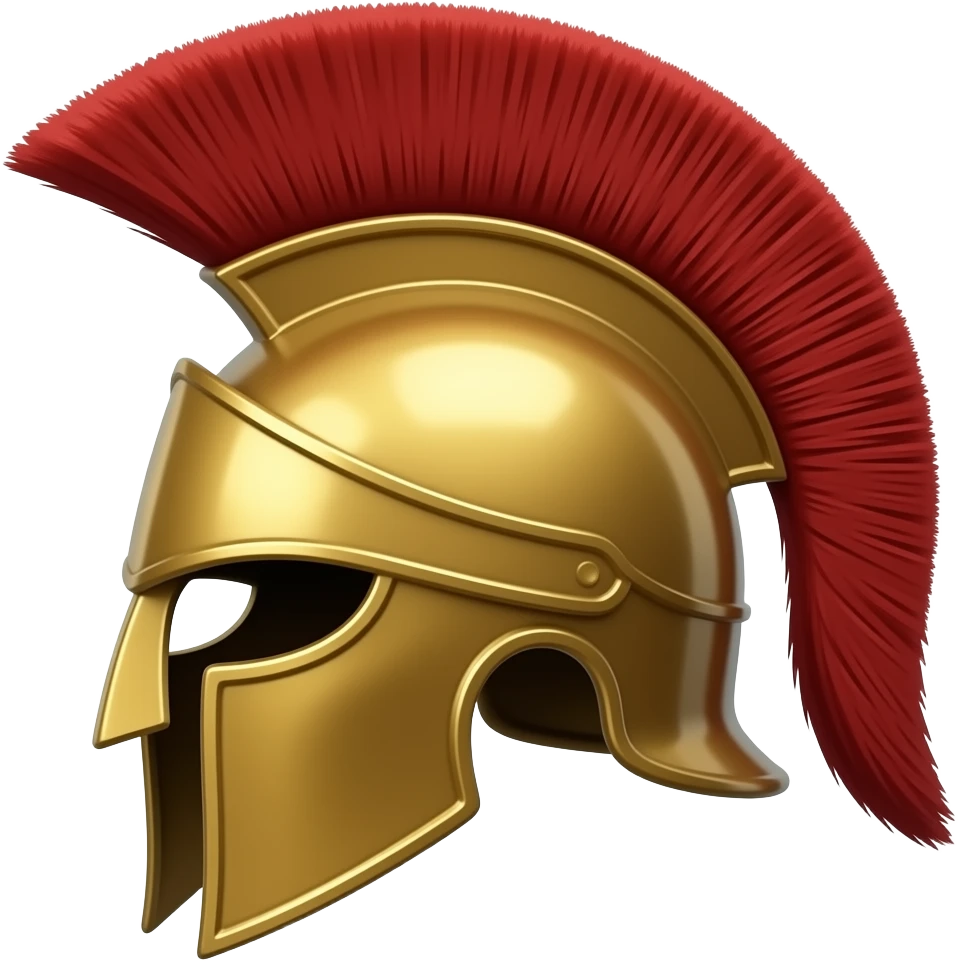 Emoji of a Spartan helmet emoji