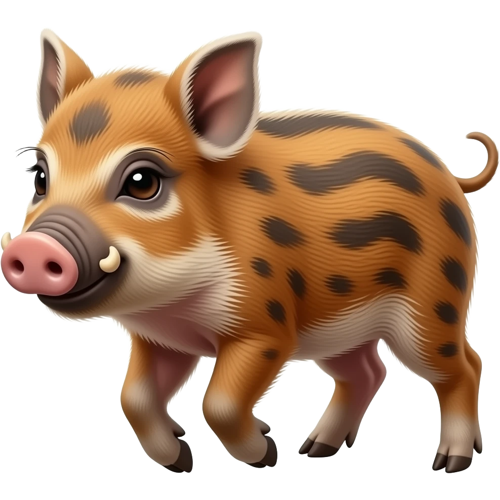 Japanese boar Piglets Playing emoji