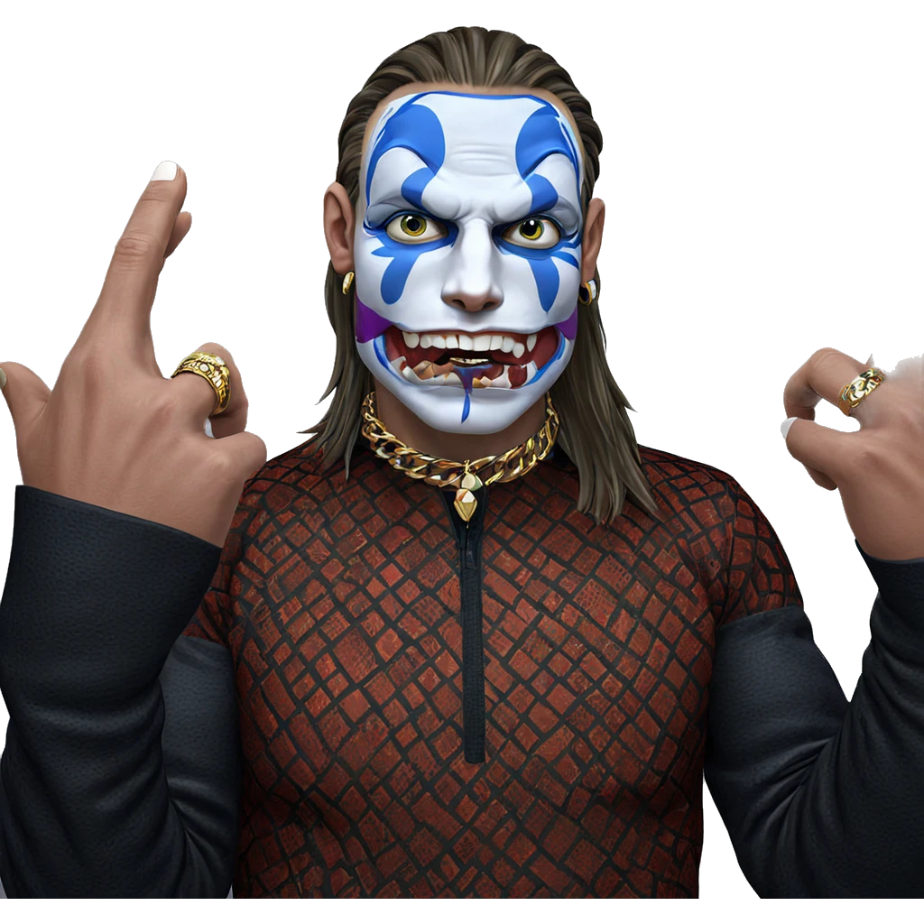 intense gaze with jewelry emoji