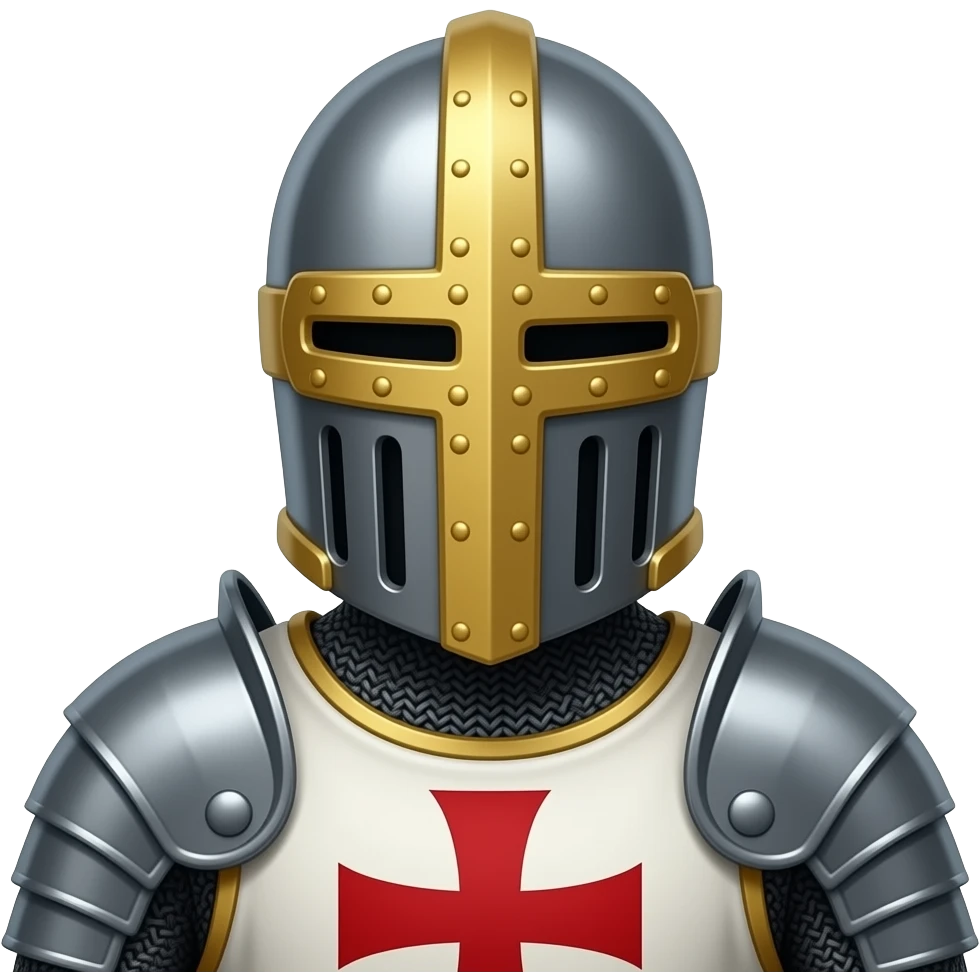 Decorated templar knight emoji