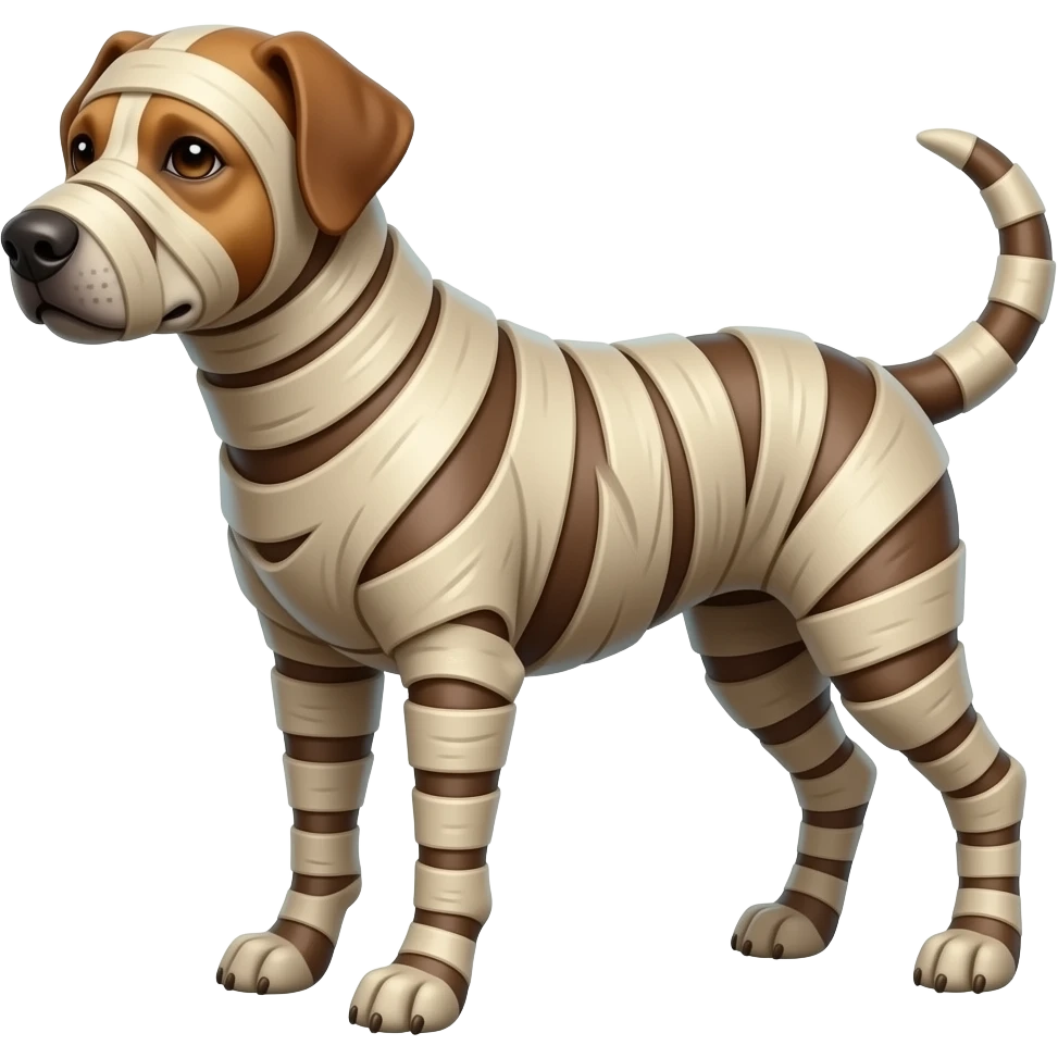 mummified anthro dog whole emoji