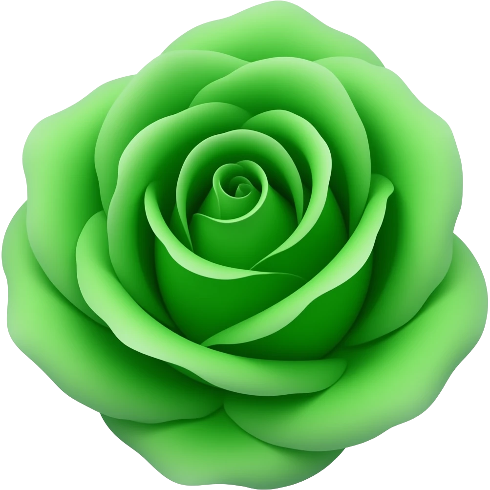 Green rose emoji