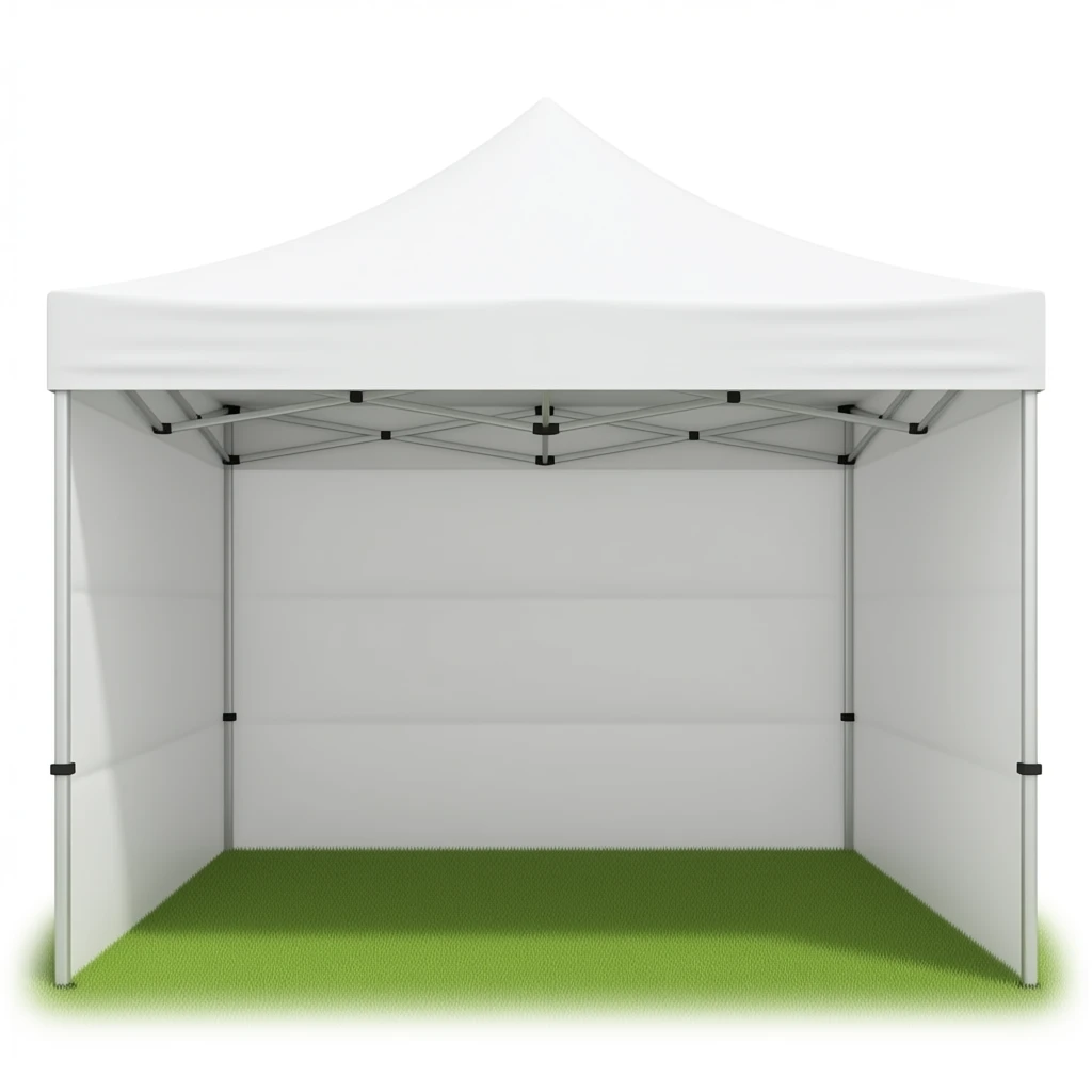 10' x 10' square popup tent with no sides emoji