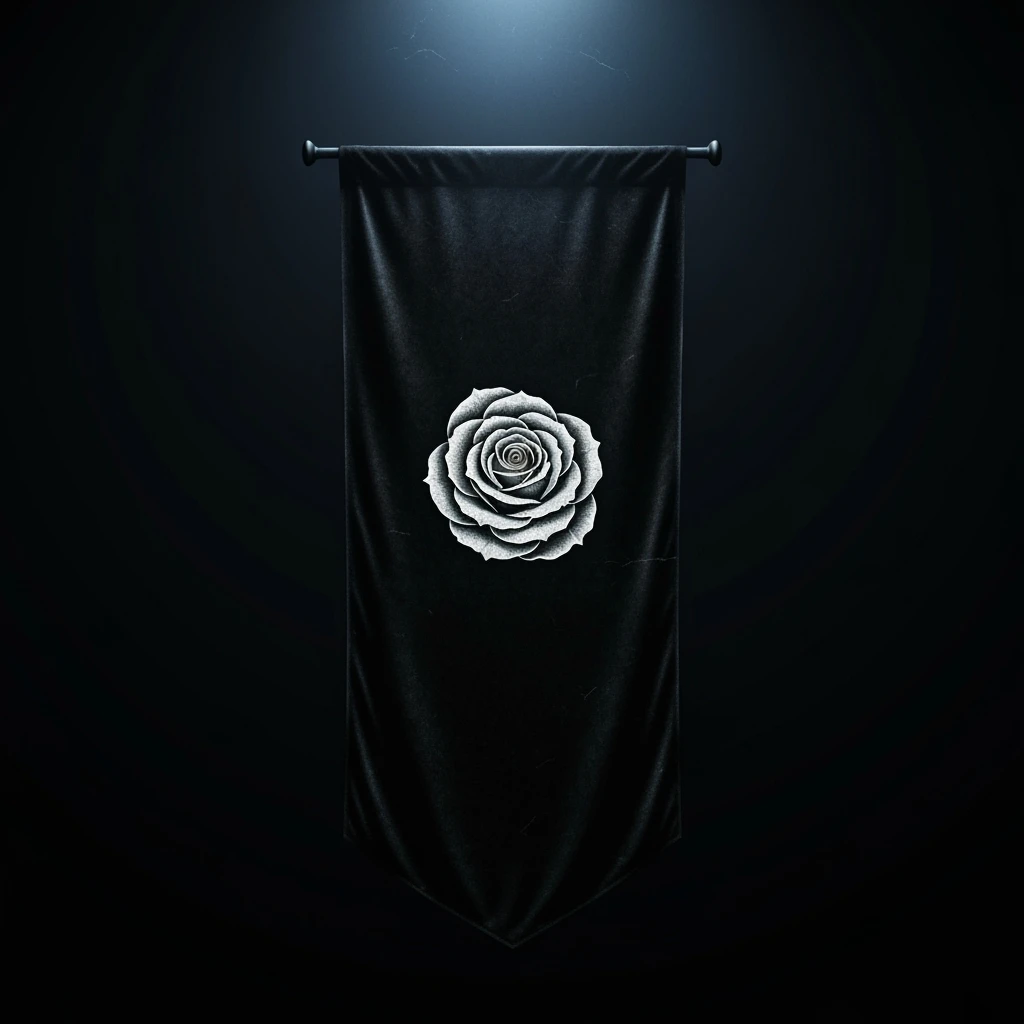 goth banner, no text, no background, minimal, expressive, variation 1 emoji