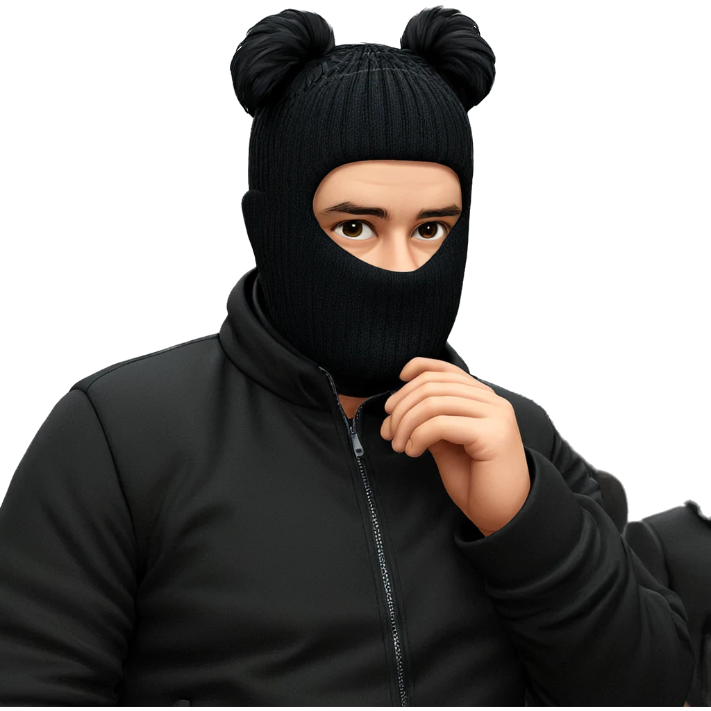 boy in black jacket indoors emoji