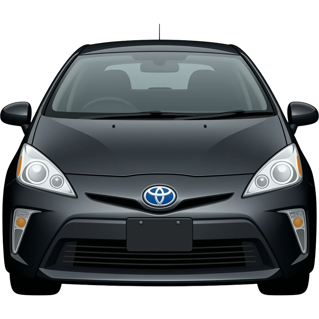 Black Toyota Prius Gen 3 emoji