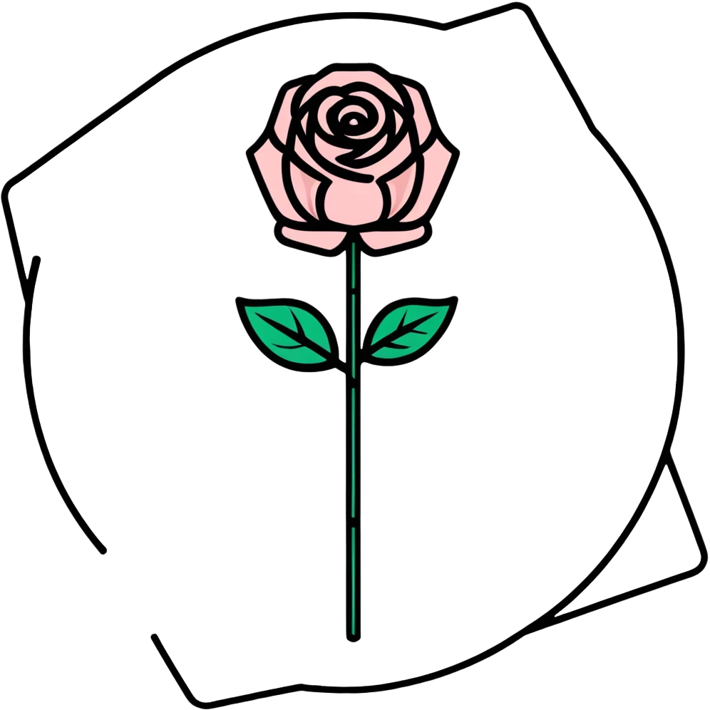 check sign in the color rose emoji