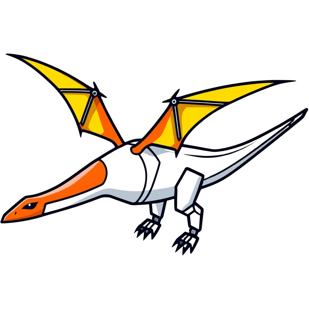 Robot pterodactyl emoji