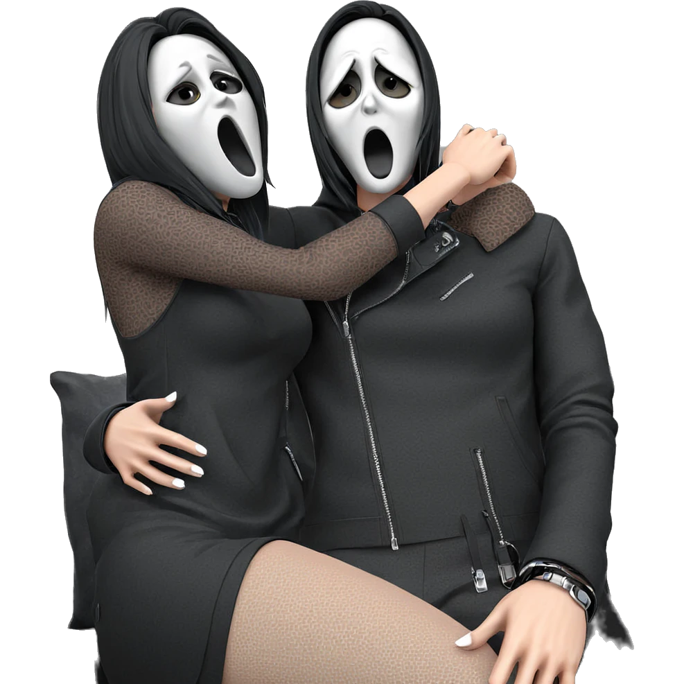 mysterious girl in stylish attire emoji