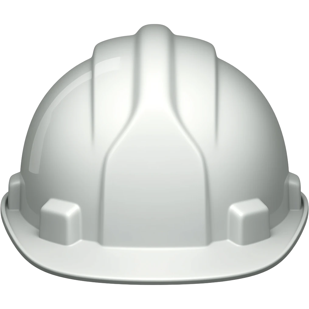 Casco blanco de ingeniero emoji