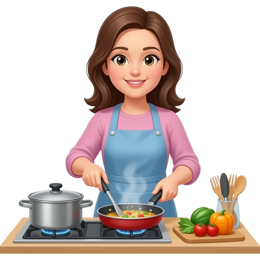 mujer cocinando emoji