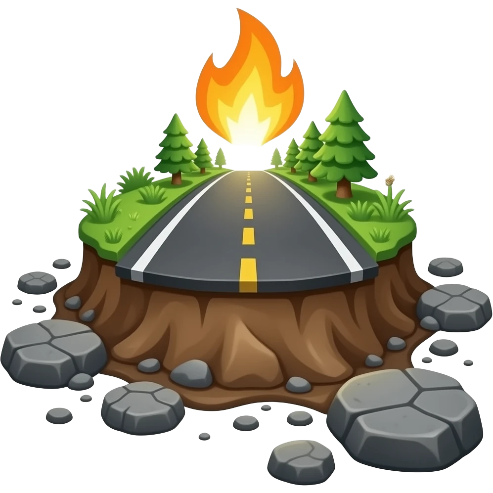 realistic pit on the road emoji