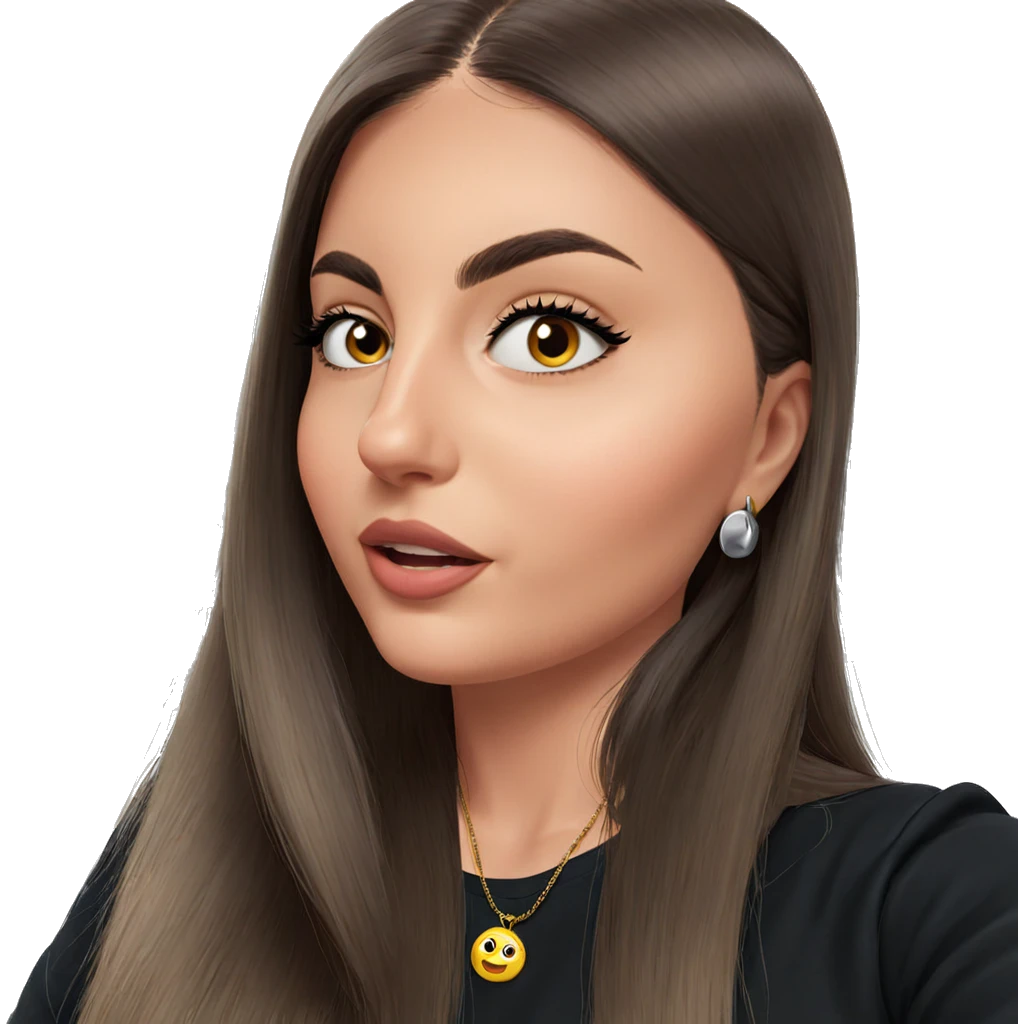 realistic portrait of a girl emoji