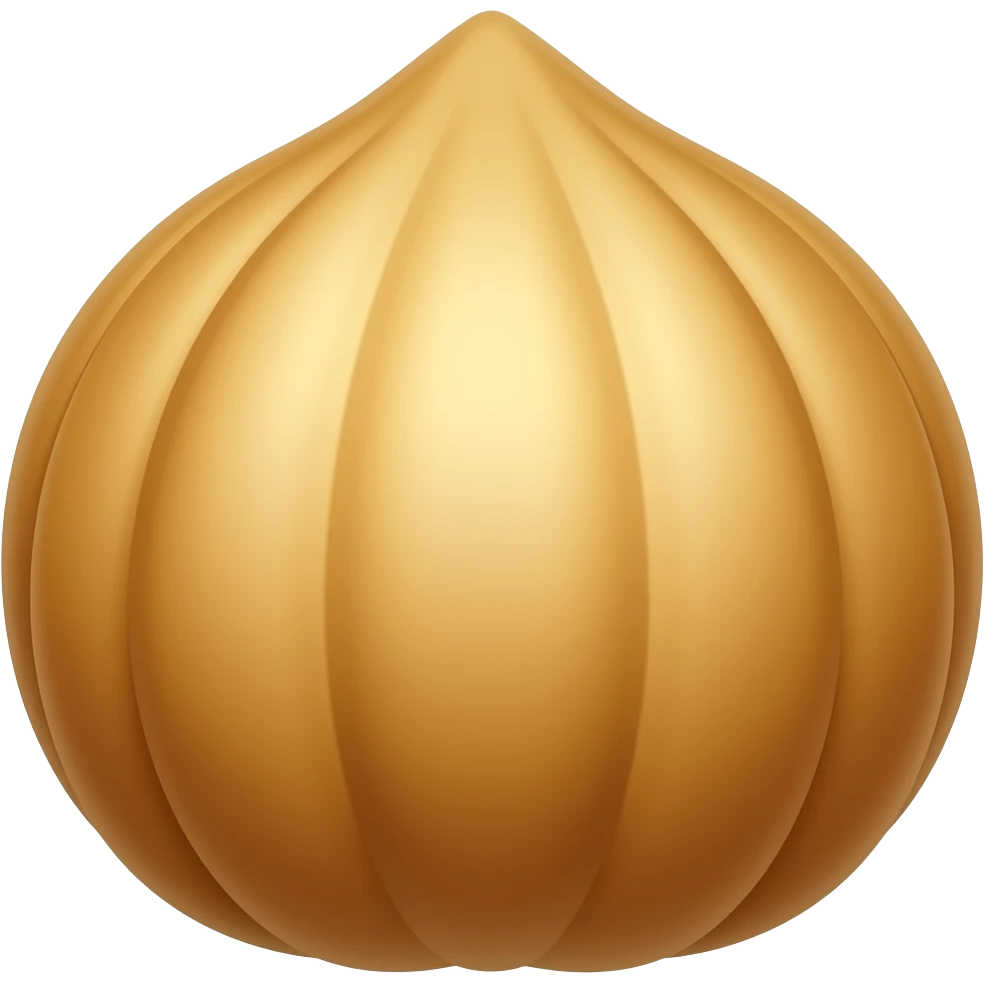 gold hazelnut emoji
