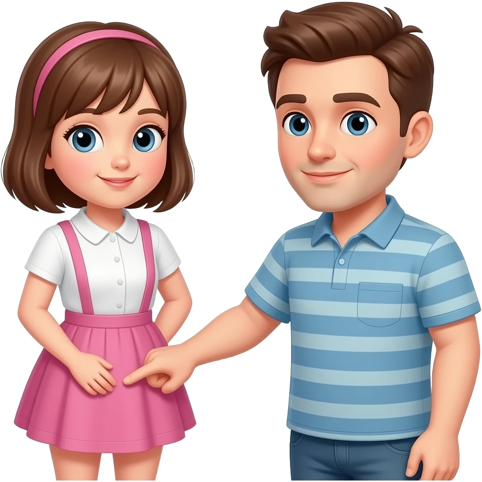 Man with his finger in girls ass emoji