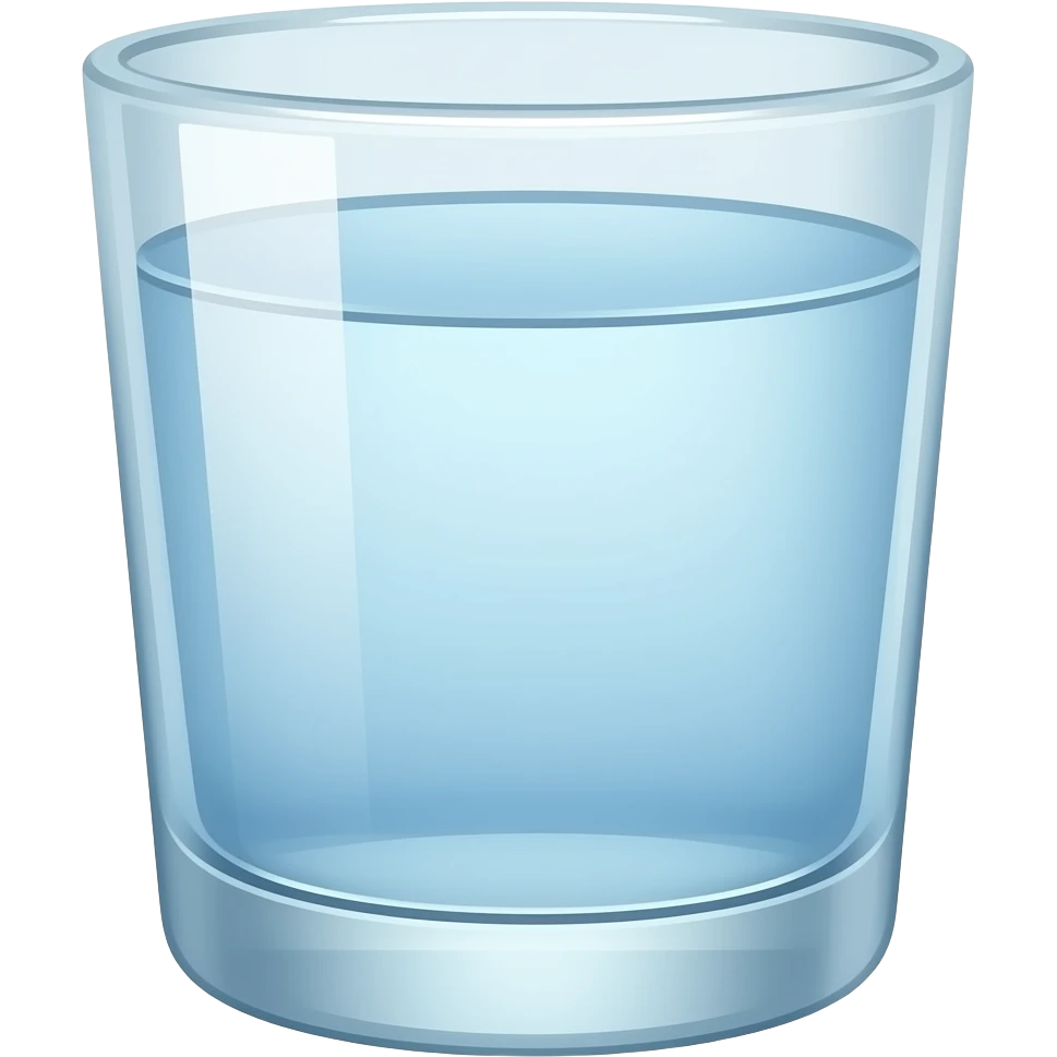 Vaso de agua emoji